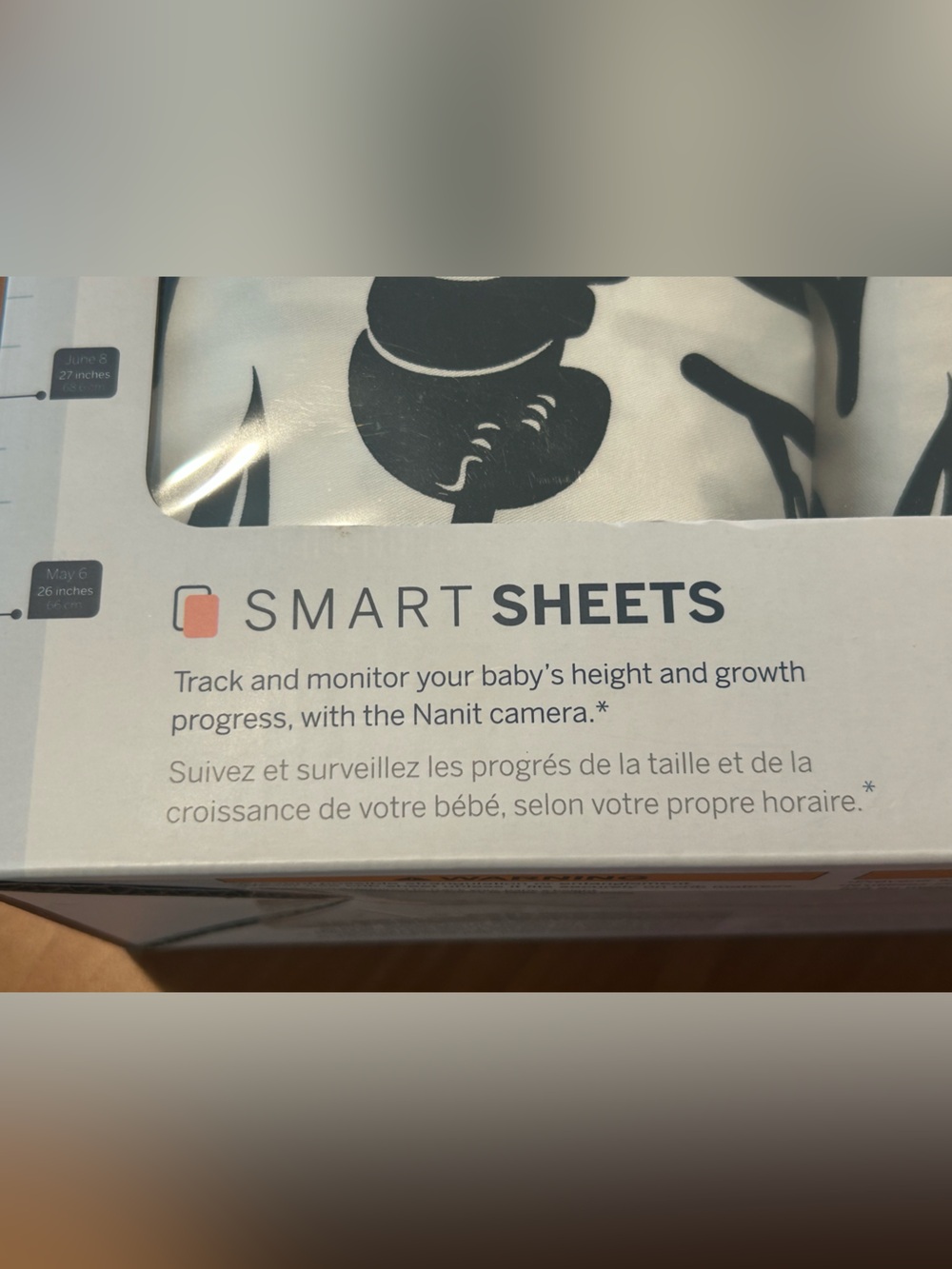 Nanit Smart Sheets 2-Pack White & Gray Koala Pattern Crib Sheets - Picture 3 of 8